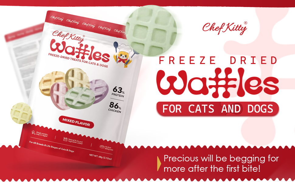 Chef Kitty Waffle Treats