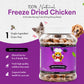 Freeze Dried Chicken Heart Cat & Dog Treats - Only 1 Ingredient - Healthy, Raw, Dry Food for Indoor Cats\ Kittens, Dogs - Made in The USA - Chicken Heart (1.75oz-3.5o